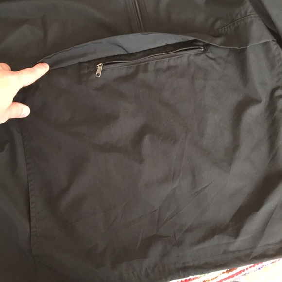 Authentic Champion Black 3/4 Zip Windbreaker - Picture 3 of 4